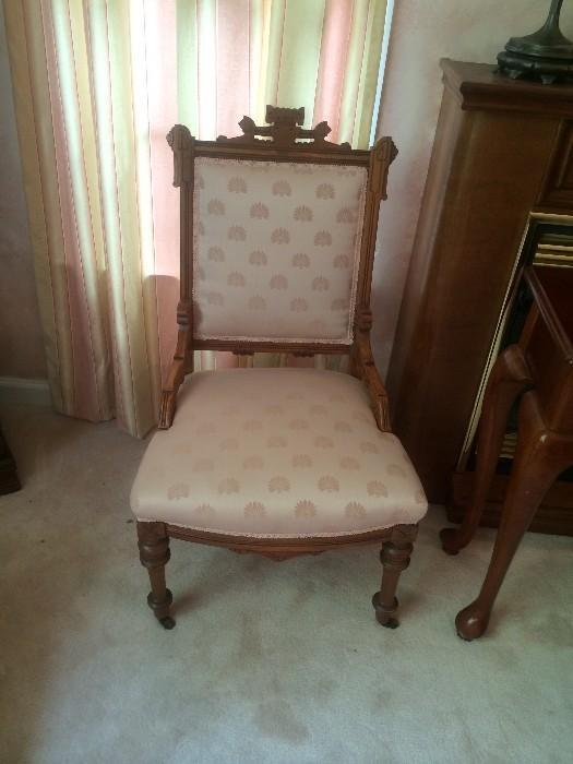 #33 pink east lake chair $150