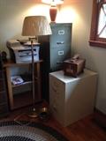 Copier/fax machine, file cabinets