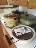 Electric Fryers, crock pots, grills