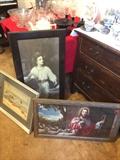 Beautiful framed pictures, vintage.