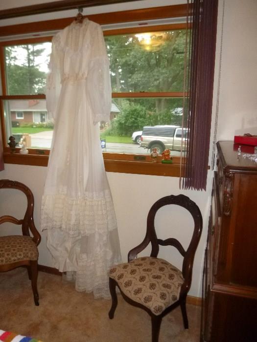 1970's wedding dress....Halloween is coming.....