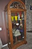 curio cabinet with light