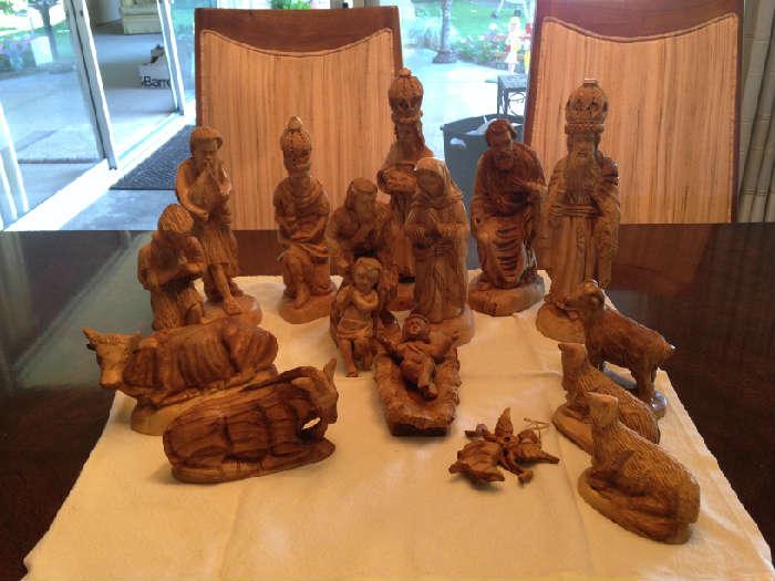 Olive Wood Nativity Set