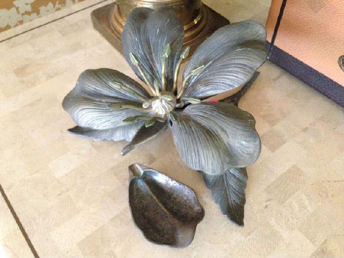 Bronze Flower, Petal Ashtrays