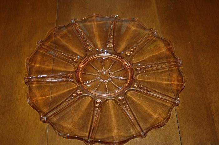 Antique Glass Plate