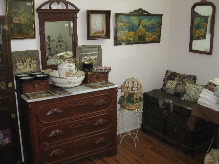 Eastlake chest, Antique trunk