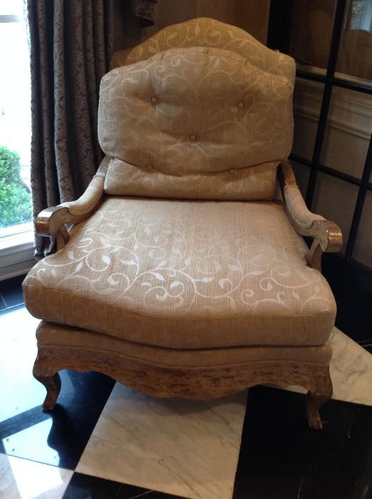 Tomlinson Erwin-Lambeth French Empire Style Upholstered Chair - Detail