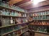 Large Selection of Blue Canning Jars, many 1858, The Gem, Whitney, Waneta Cocoa, Pints, Quarts, Half Gallons nice selection 
