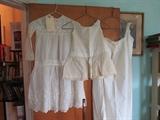 Small Collection of Vintage Clothes including Youth White Dress, Slips, 