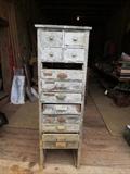 Painted File & Drawer Cabinet 