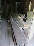 Selection of Barn Timbers, Hand Hewn Beams Barn Siding, 10"x 10" White Oak Beams plus misc old wood 