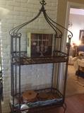 Awesome iron bakers rack/armoir, etc 