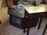 Octagon slate top table. Bring lots of help to load. 
