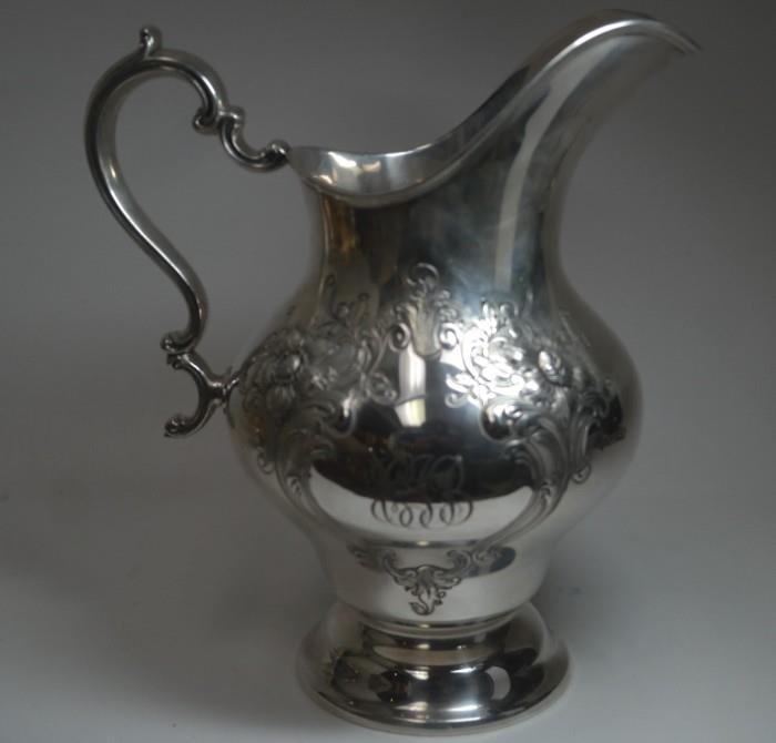 Large Sterling Water Pitcher