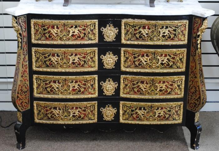 Bronze Mounted Boulle Inlaid Commode
