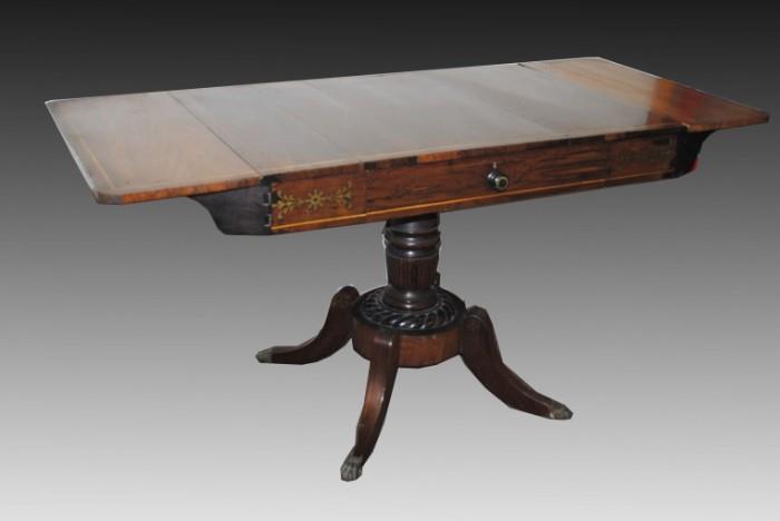 Antique English Rosewood Regency Sofa Table