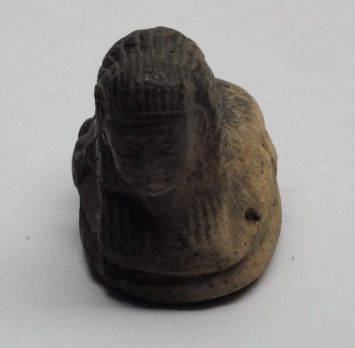 Carved Stone Scarab Beetle Body w/ Human Head