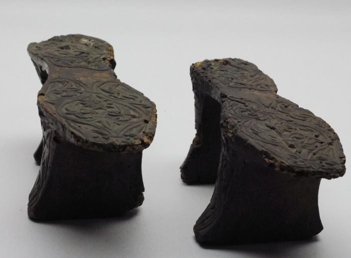 18th C. Wood Carved Stilt Shoes