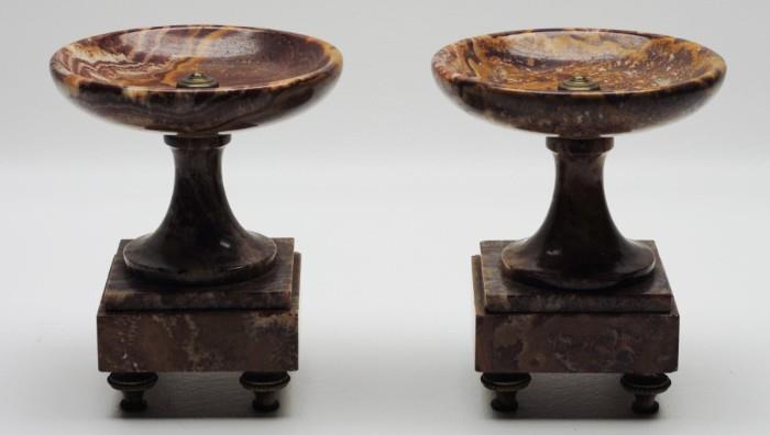 Pair of 19th C. French Marble Urns