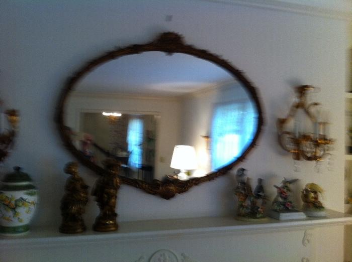 Antique oval Mirror