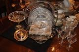 Beautiful vintage cut glass and crystal