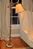 Gorgeous Antique Brass and Onyx Floor Lamp