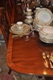 Spectacular Inlay Trimmed Dining Table by Hickory