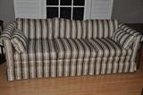 Navy and white Hickory Chair Sofa
