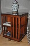 Great rotating cherry side table