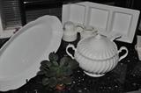 Large selection of serving pieces