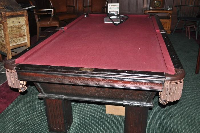 Olhausen pool table in pristine condition