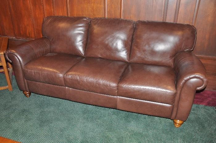 Great brown leather sofa