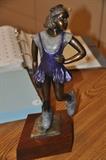 Bronze Skater sculpture