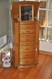 Wonderful wooden floor sized jewelry box