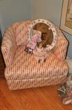 Gorgeous bedroom swivel chair