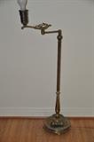 Gorgeous vintage brass and marble floor lamp