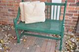 Vintage painted bench