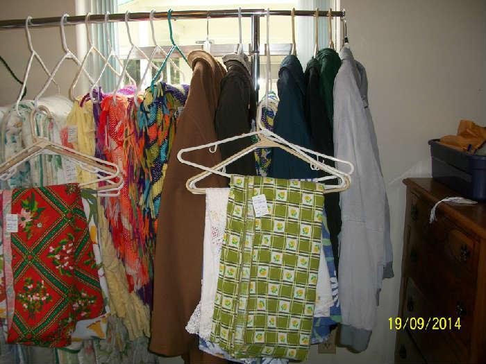 more comforters, tableclothes and clothing.