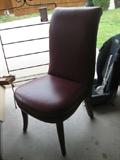 leather parsons chair