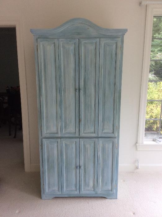 Painted cupboard/entertainment center