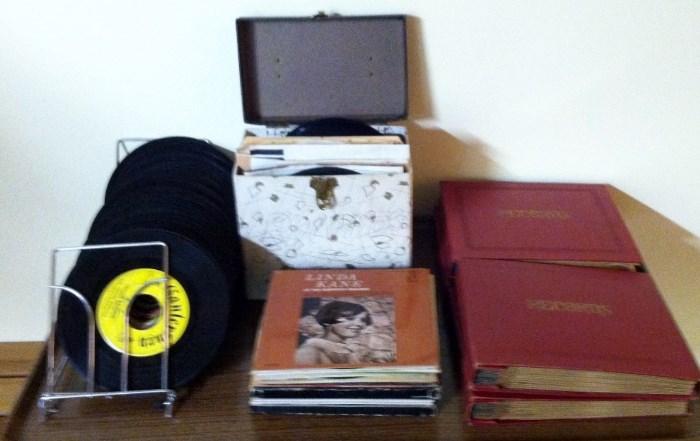 albums and 45 records