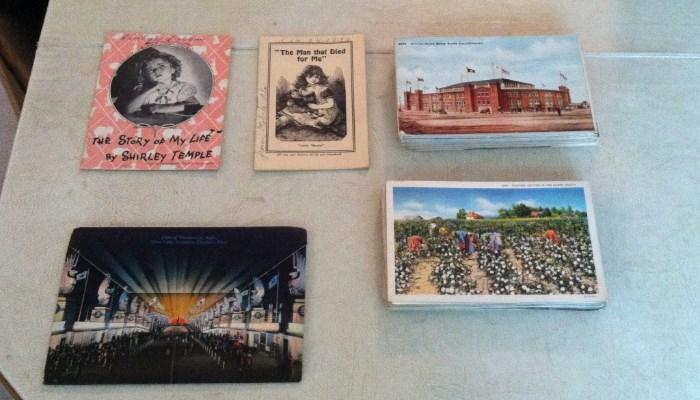 antique postcards, etc.