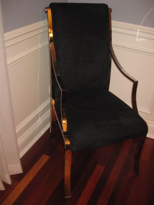 Black & Chrome Arm Chair, their are 2