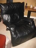 Vintage Black Leather Chair