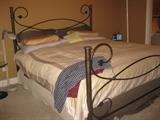 Iron King size bed