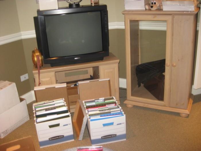 Television stand and cabinet