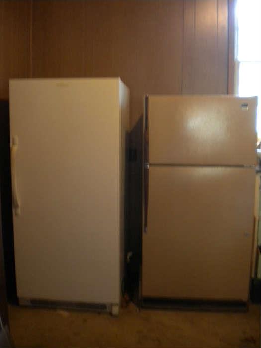 Upright Freezer & Refrigerator