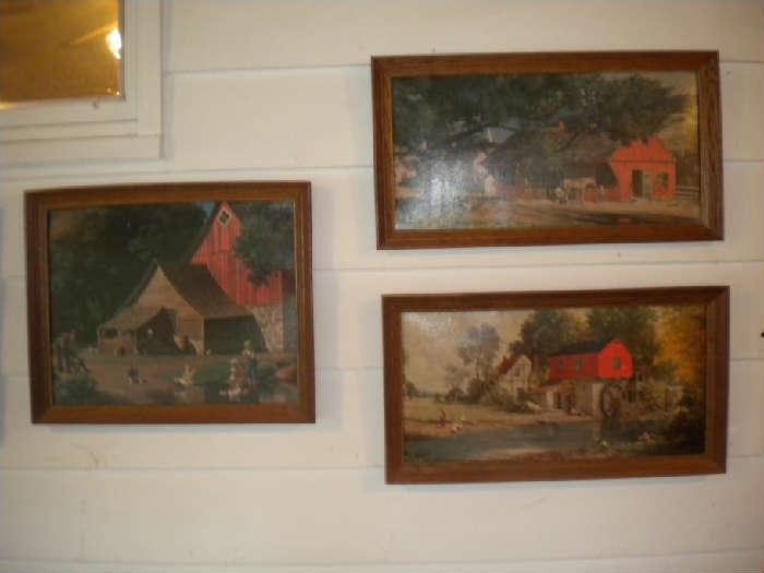 Oil on Board Barn Pictures
