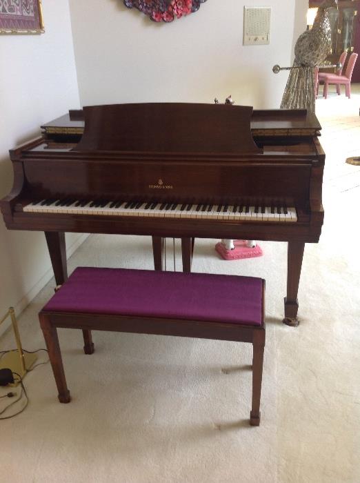 Steinway baby grand piano