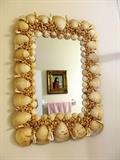Beautiful Rectangular Shell Mirror...beautiful hand work